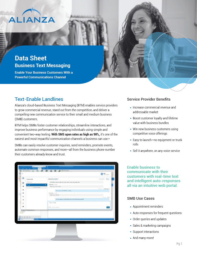 Business Text Messaging Data Sheet