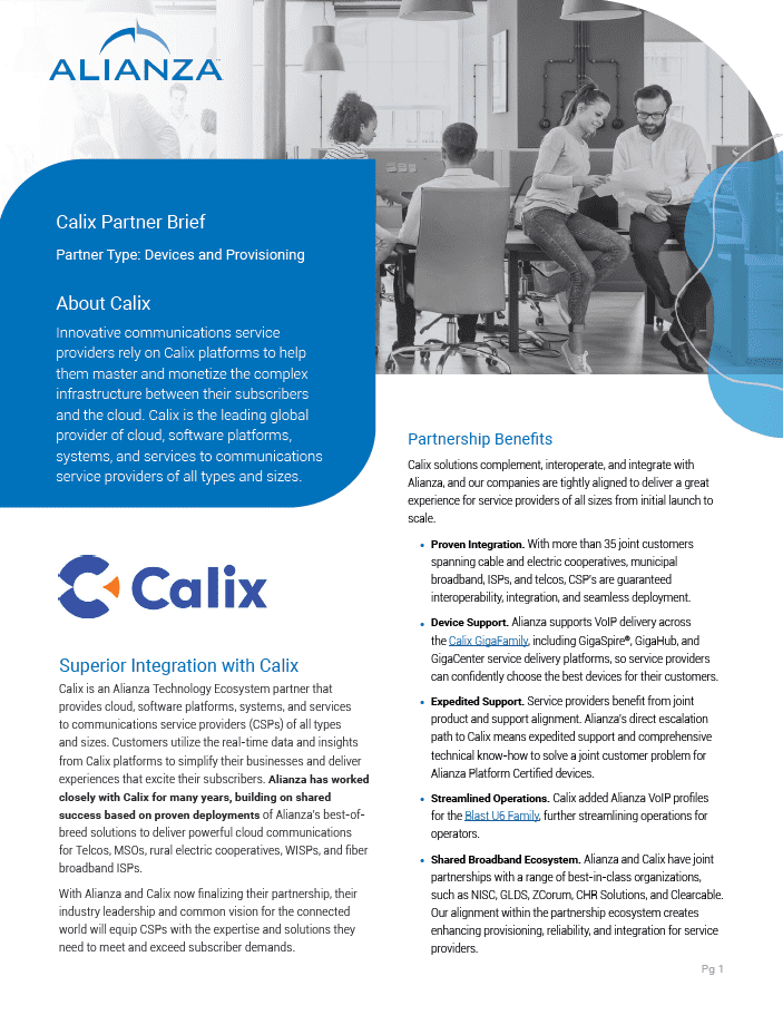 Calix Partner Brief