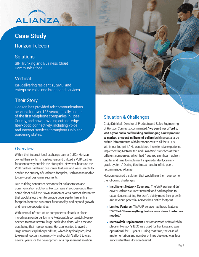 Horizon Telcom Case Study