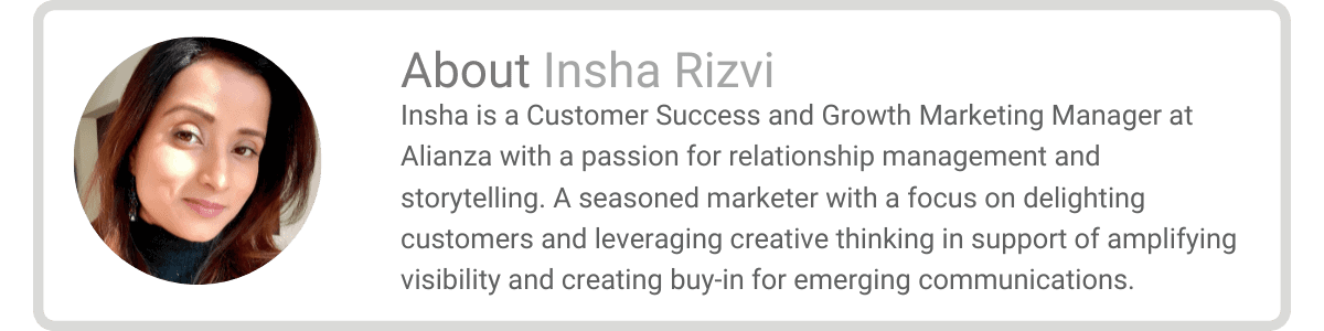 Insha Rizvi - Blog Bio