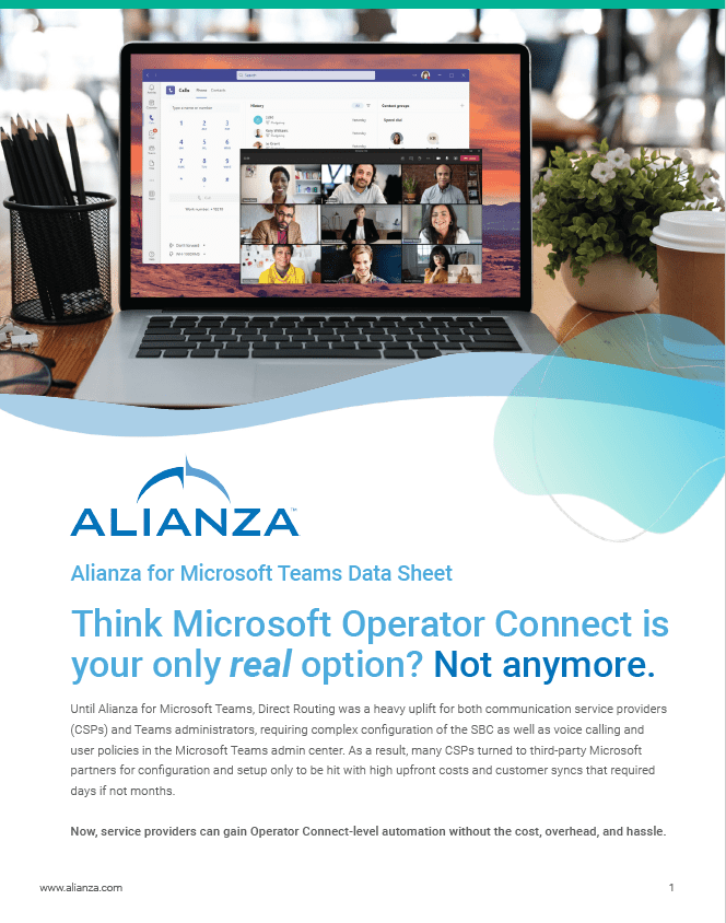 Alianza for Microsoft Teams, an Operator Connect Alternative